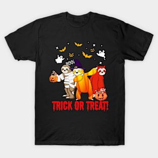 Trick Or Treat Sloth Dabbing Halloween Gift T-Shirt
